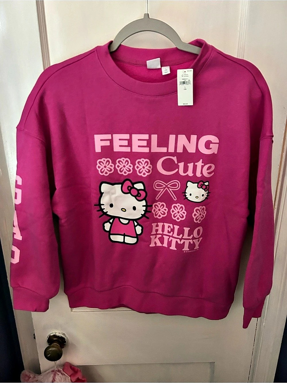 Gap Hello Kitty Feeling Cute sweatshirt Pink Girls Large